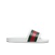 Gucci Pursuit "72 Rubber Slide" "White" 308234 GIB10 9079