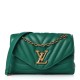 LOUIS VUITTON Calfskin New Wave Chain Bag MM Emerald M58664