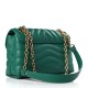 LOUIS VUITTON Calfskin New Wave Chain Bag MM Emerald M58664