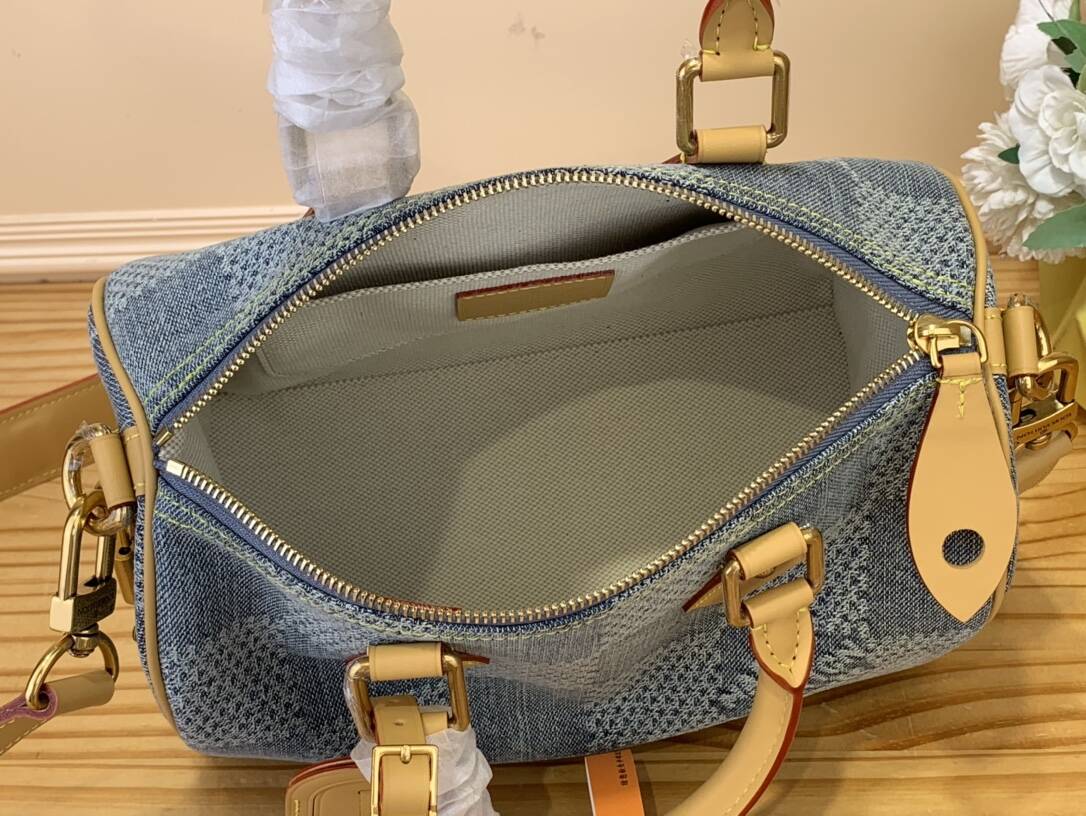 Louis Vuitton Speedy Damies Denim 3D 25 N40700