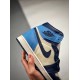 Air Jordan 1 Retro High OG “SAIL/Obsidian/University Blue” 555088-140