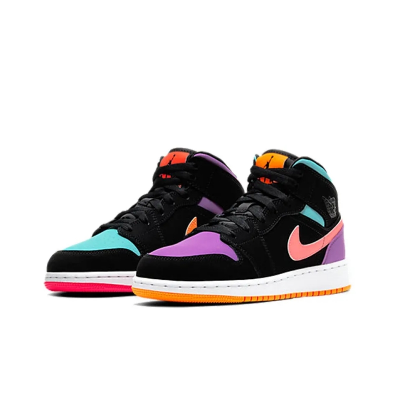 Air Jordans 1 Mid‘Candy’Multi Knit 554725-083