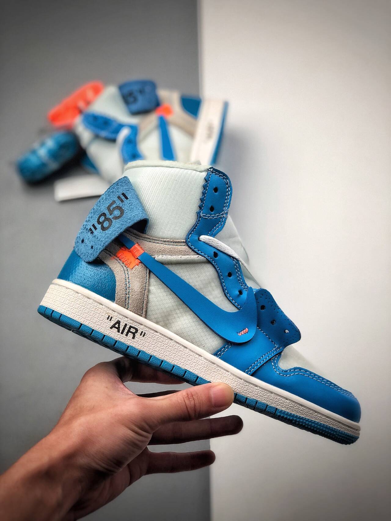 Jordan Air X OFF - WHITE   Jordan 1 Retro High OG " UNC " AQ0818-148